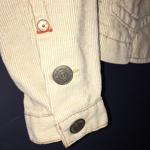 True Religion Cream corduroy jacket - Picture 5 of 7